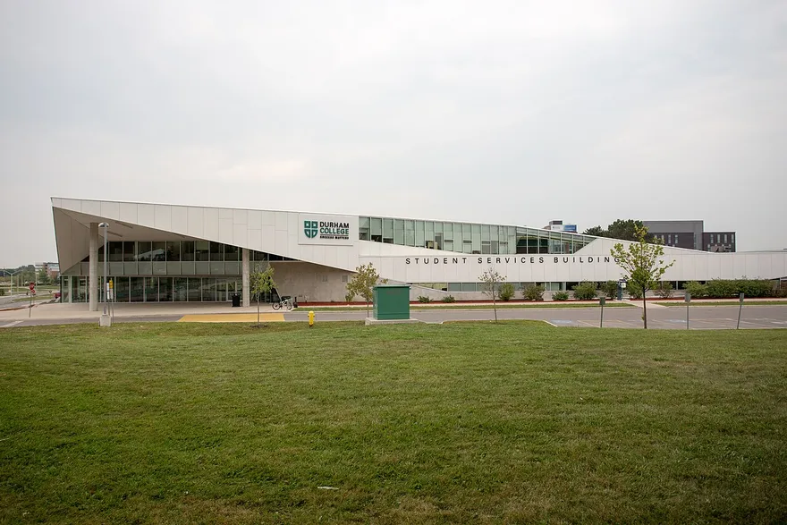 The Durham College student services building
