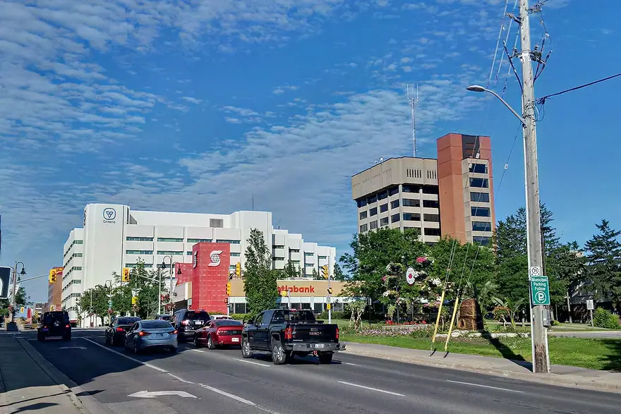 King Street in downtown Oshawa